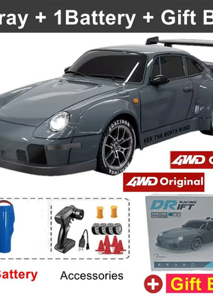 4WD RC Drift Car With LED Light 2.4G Radio 20KM/h High Speed Remote