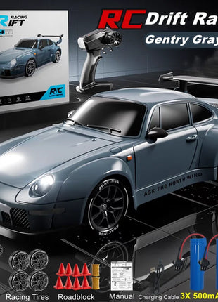 4WD RC Drift Car With LED Light 2.4G Radio 20KM/h High Speed Remote
