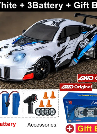 4WD RC Drift Car With LED Light 2.4G Radio 20KM/h High Speed Remote