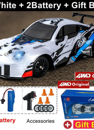4WD RC Drift Car With LED Light 2.4G Radio 20KM/h High Speed Remote