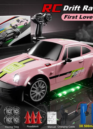 4WD RC Drift Car With LED Light 2.4G Radio 20KM/h High Speed Remote