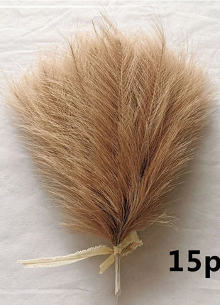 15pcs Artificial Pampas Grass Flower Bouquet For Home Wedding