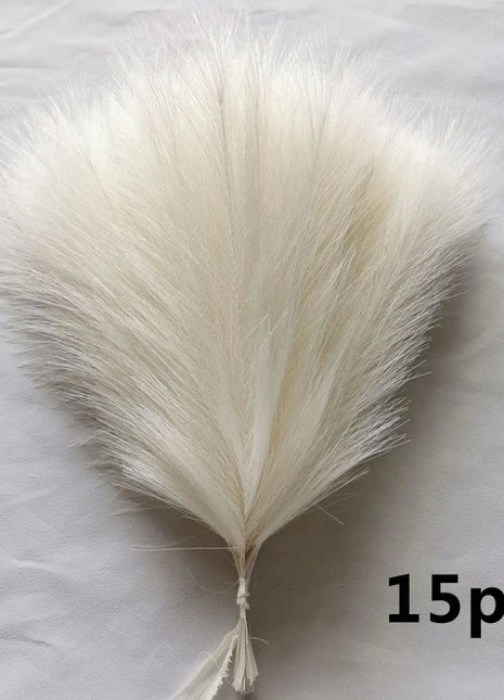 15pcs Artificial Pampas Grass Flower Bouquet For Home Wedding