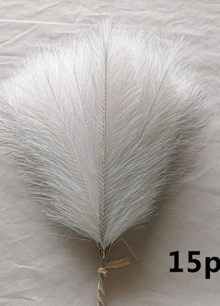 15pcs Artificial Pampas Grass Flower Bouquet For Home Wedding