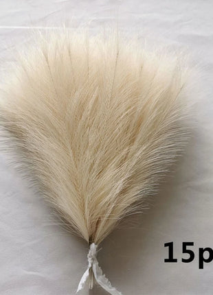 15pcs Artificial Pampas Grass Flower Bouquet For Home Wedding