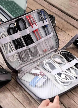 NNBILI Cable Storage Bags System Kit Case USB Charger Data phone