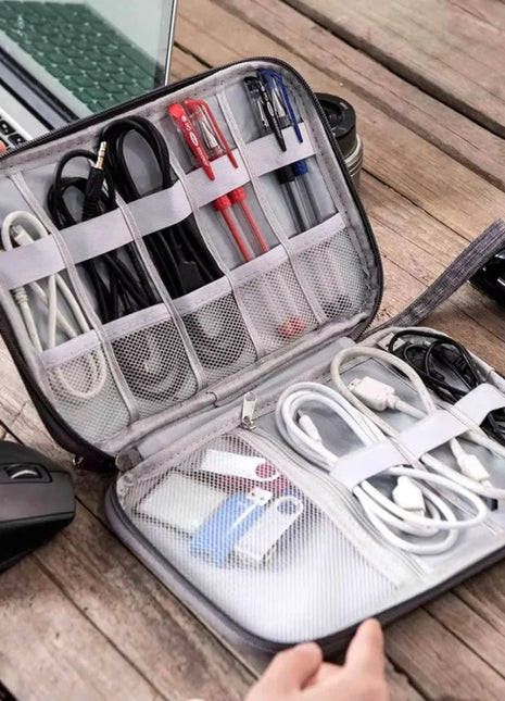 NNBILI Cable Storage Bags System Kit Case USB Charger Data phone