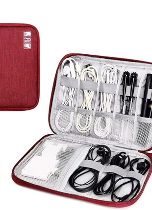 NNBILI Cable Storage Bags System Kit Case USB Charger Data phone