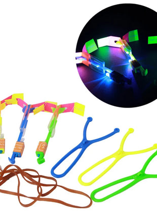 6PCS Outdoor Shining Rocket Flash LED Light Night Kids Luminous