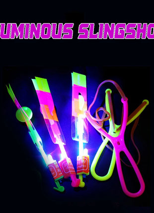 6PCS Outdoor Shining Rocket Flash LED Light Night Kids Luminous
