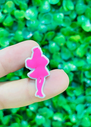 17PCS Cartoon Miniso Disney Barbie Girl Car Coat Bow Lips PVC Shoe