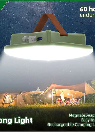 MOSLIGHTING 80W Camping Lantern Portable Flashlights Rechargeable