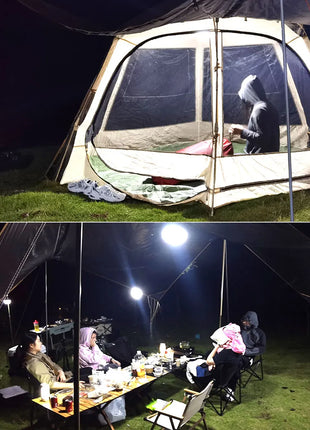 MOSLIGHTING 80W Camping Lantern Portable Flashlights Rechargeable