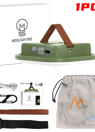 MOSLIGHTING 80W Camping Lantern Portable Flashlights Rechargeable