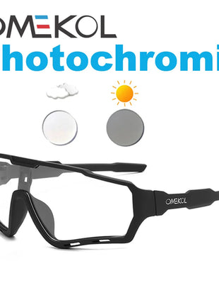 Brand New Men Women Mtb Photochromic Bicycle Eyewear Bike Baseball Sun