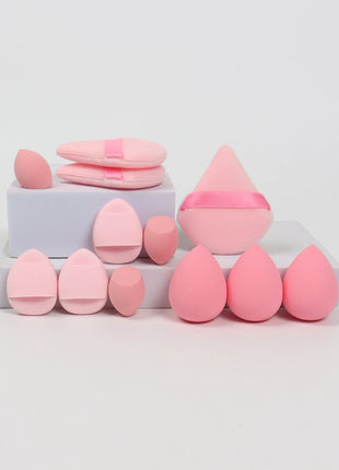 12-Piece All-Purpose Makeup Sponge Set, Made of 3 Loose Powder Puffs,