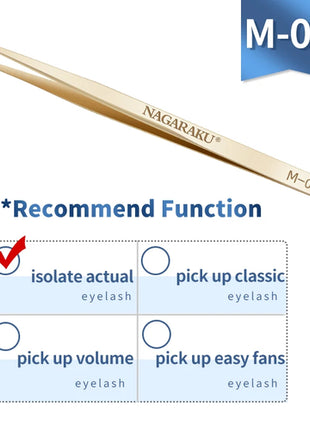 NAGARAKU Eyelash Extension Tweezers Makeup Tools Stainless Steel