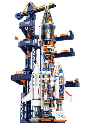 Manned Rocket Model Building Blocks Space Station Construction Toy