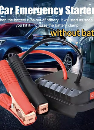 Car Lithium Battery Converter Charger Clip Auto Igniter Jump Starter