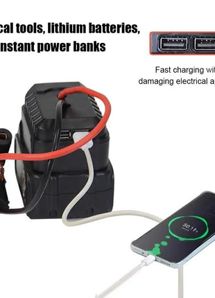 Car Lithium Battery Converter Charger Clip Auto Igniter Jump Starter