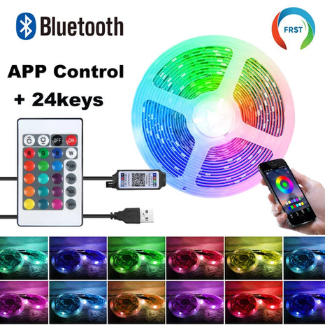 Color RGB 5050 LED Strip Bluetooth Tape Decor for Room LED 10m 15m 20m