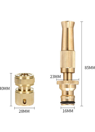 SCIMAKER Spray Nozzle Water Gun Brass High Pressure Direct Spray