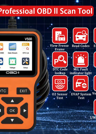 Car OBD2 Scanner Diagnostic Tool Code Reader, Car Voltage Tester