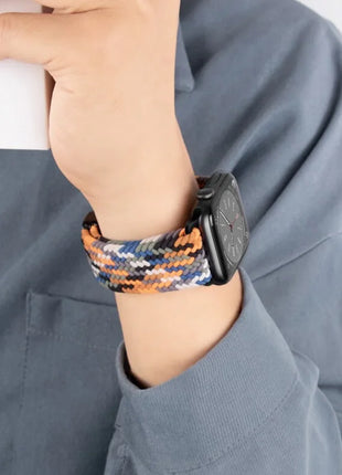 Braided Strap For Apple Watch Band 44mm 40mm 45mm 49mm 41mm 38 buckle