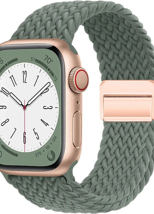 Braided Strap For Apple Watch Band 44mm 40mm 45mm 49mm 41mm 38 buckle