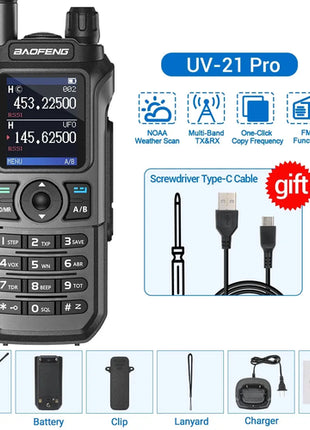 Baofeng UV 21 Pro Wireless Copy Frequency Walkie Talkie Long Range