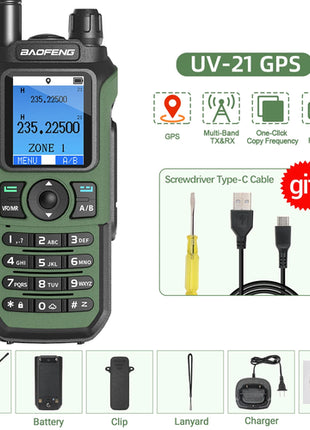 Baofeng UV 21 Pro Wireless Copy Frequency Walkie Talkie Long Range