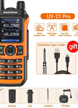 Baofeng UV 21 Pro Wireless Copy Frequency Walkie Talkie Long Range
