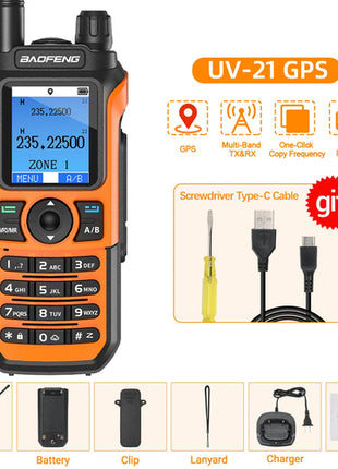 Baofeng UV 21 Pro Wireless Copy Frequency Walkie Talkie Long Range