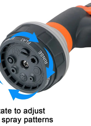 Hose Sprinkle Nozzle For Garden Washing Car 8 Spray Modes Lawn Spray