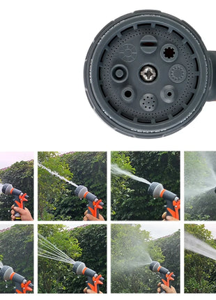 Hose Sprinkle Nozzle For Garden Washing Car 8 Spray Modes Lawn Spray