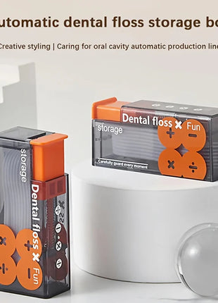Portable Floss Dispenser Includes 10Pcs Floss Automatic Ejectable