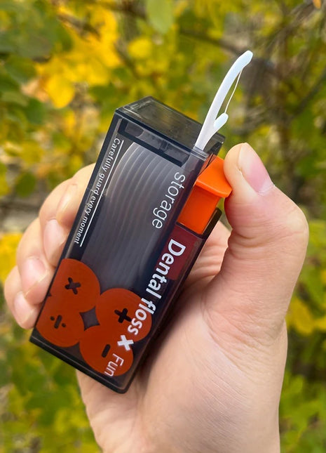 Portable Floss Dispenser Includes 10Pcs Floss Automatic Ejectable