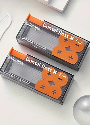 Portable Floss Dispenser Includes 10Pcs Floss Automatic Ejectable