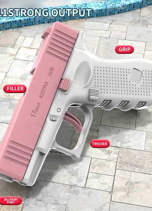 Summer Mini Water Gun Non Electric Pistol High-pressure Full Automatic