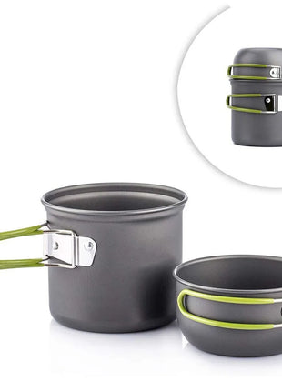 Ultralight Camping Pots Cookware Set Portable Outdoor Cooking