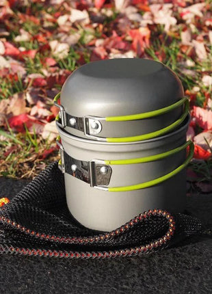 Ultralight Camping Pots Cookware Set Portable Outdoor Cooking