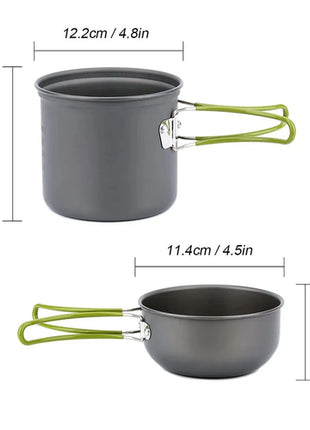 Ultralight Camping Pots Cookware Set Portable Outdoor Cooking