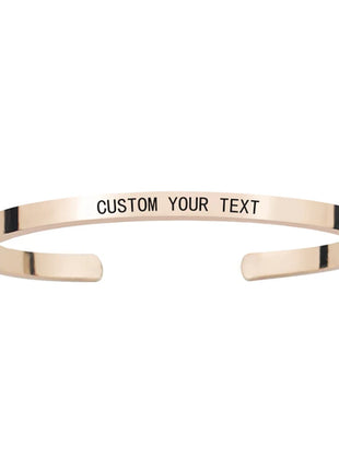 1PC Personalized Engraved Name Stainless Steel Bracelet Custom Words