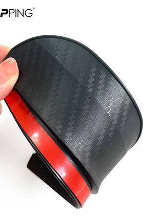 2PCS Car Rearview Mirror Rain Eyebrow Carbon Fiber Sun Visor Shade