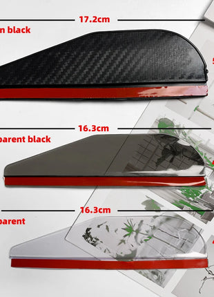 2PCS Car Rearview Mirror Rain Eyebrow Carbon Fiber Sun Visor Shade