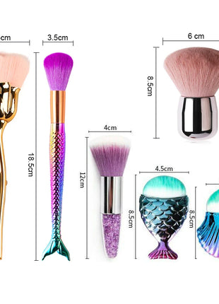 Nail Art Brush Remove Nail Dust Brush Acrylic UV Gel Polish Powder