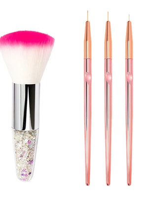 Nail Art Brush Remove Nail Dust Brush Acrylic UV Gel Polish Powder