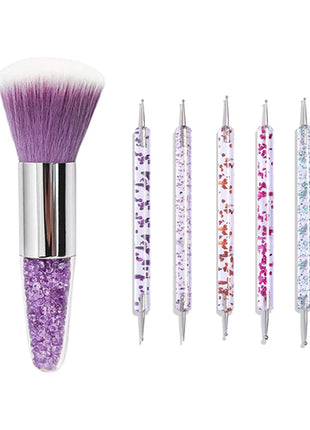 Nail Art Brush Remove Nail Dust Brush Acrylic UV Gel Polish Powder