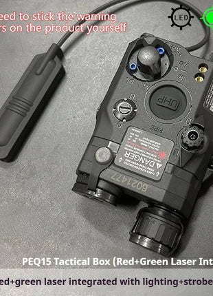 Tactical Airsoft PEQ-15 PEQ15 LA5C Red Dot Green Blue IR Fill Light