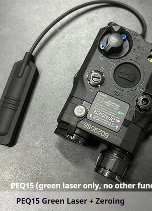 Tactical Airsoft PEQ-15 PEQ15 LA5C Red Dot Green Blue IR Fill Light